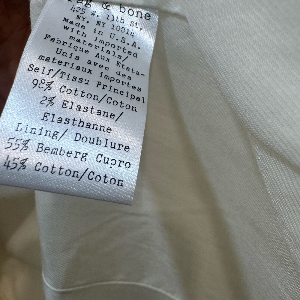 Rag & Bone Off-White Women's Single-breasted Blazer Size 0 - Picture 9 of 9